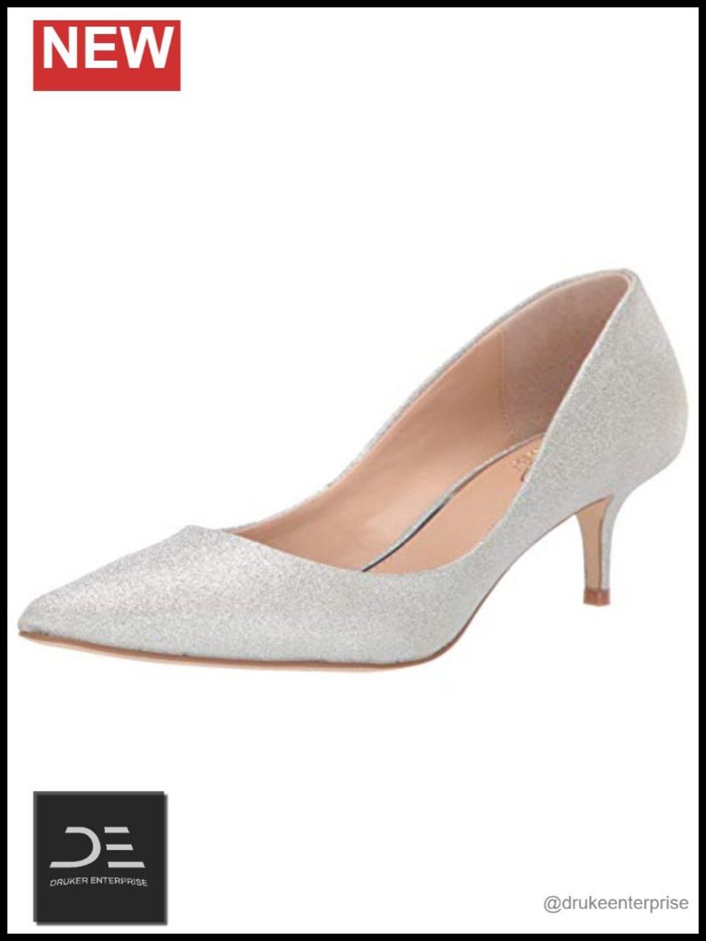 Jewel Badgley Mischka Royalty Pointed Toe Kitten Heel Pumps